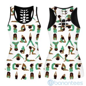 Yoga For Life Hollow Tank And Legging Outfit Product Photo