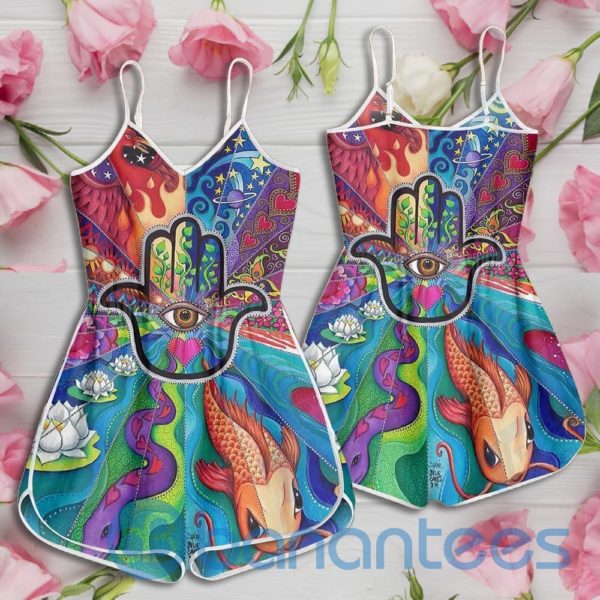 Yoga Hamsa Hand Psychedelic Rompers For Women Product Photo