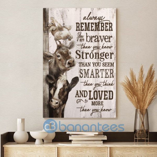 You Are Braver Than You Know Farming Wall Art Canvas Product Photo