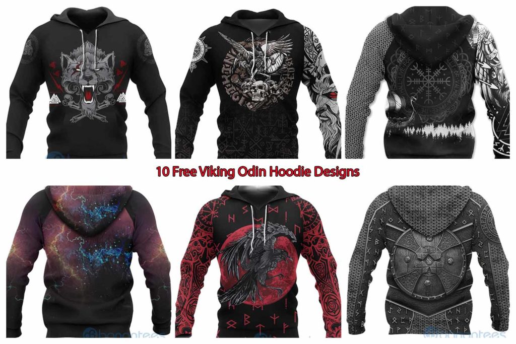 10 Free Viking Odin Hoodie Designs