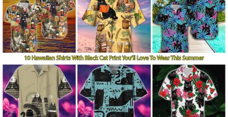 10 Hawaiian Shirts With Black Cat Print You’ll Love To Wear This Summer