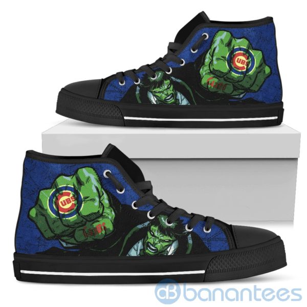 3D Hulk Punch Chicago Cubs High Top Shoes Product Photo