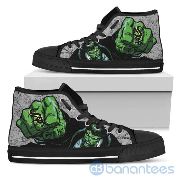 3D Hulk Punch Chicago White Sox High Top Shoes Product Photo
