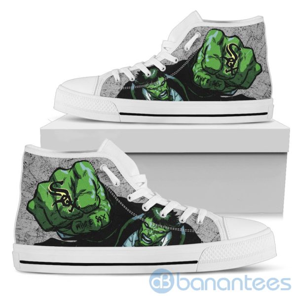 3D Hulk Punch Chicago White Sox High Top Shoes Product Photo
