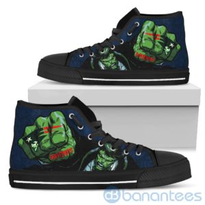 3D Hulk Punch New England Patriots High Top Shoes Product Photo