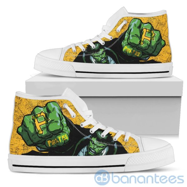 3D Hulk Punch Pittsburgh Pirates High Top Shoes Product Photo