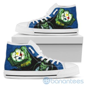 3D Hulk Punch Pittsburgh Steelers High Top Shoes Product Photo