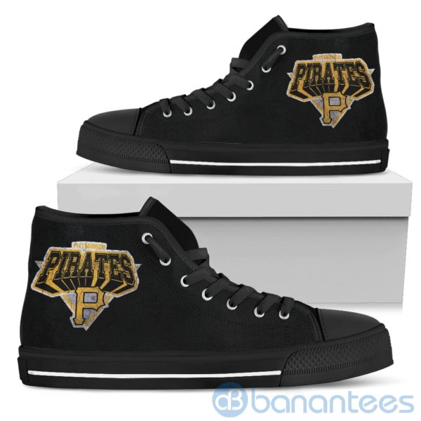 3D Printed Logo Pittsburgh Pirates High Top Shoes Product Photo