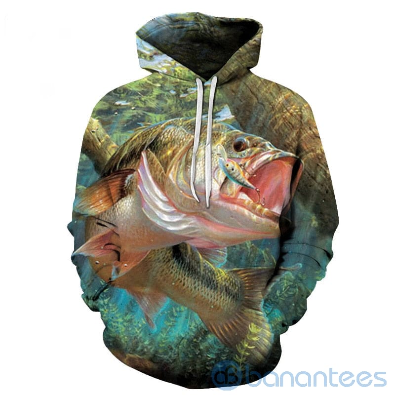 3D Tropical Fish Fisherman All Over Printed 3D Hoodie