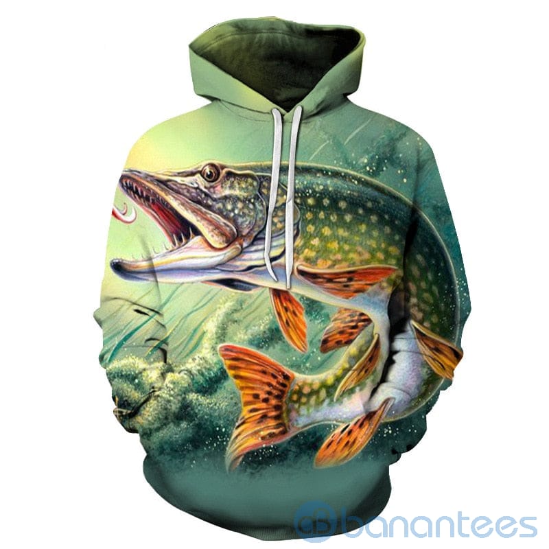 3D Tropical Fish Funny Fishinging All Over Printed 3D Hoodie