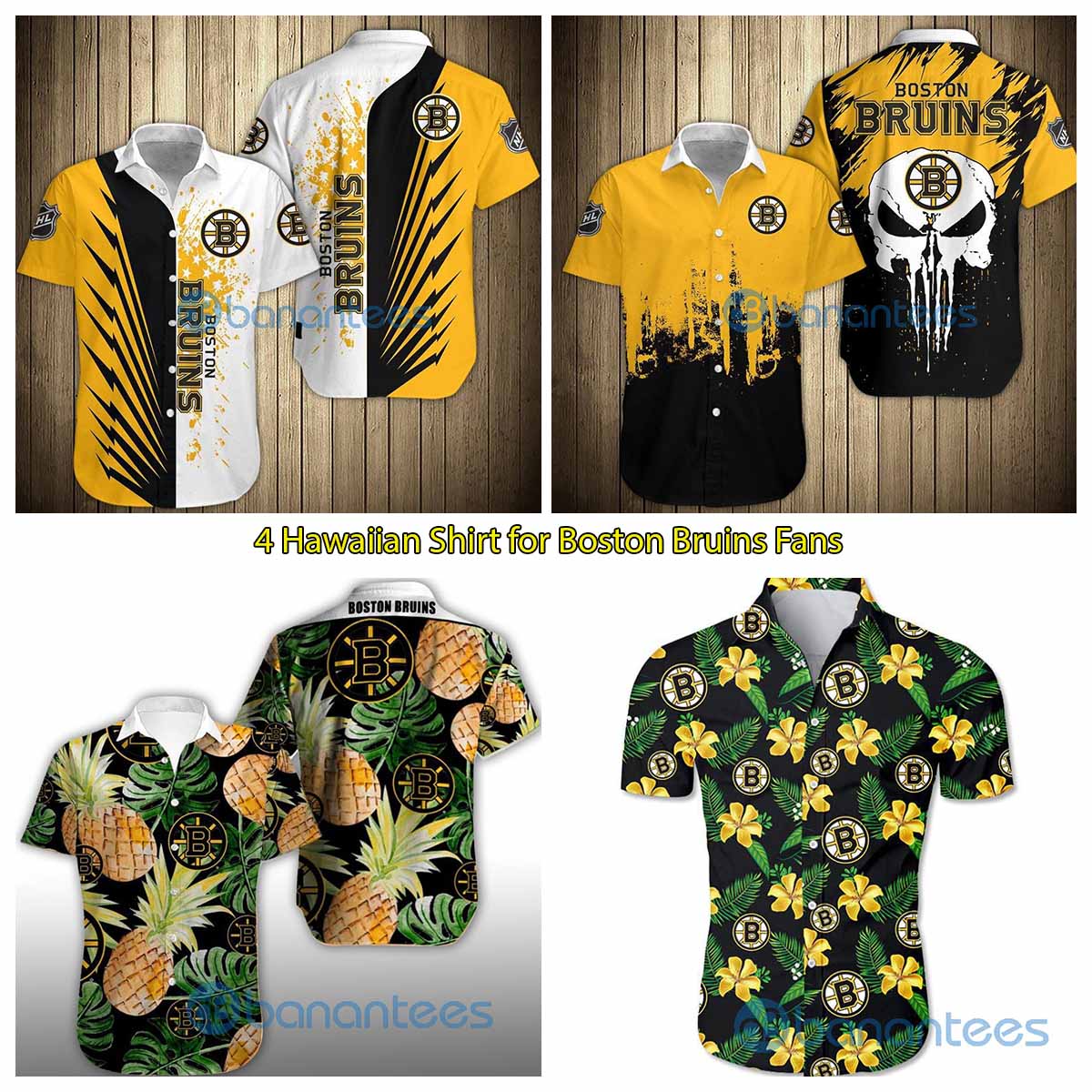 4 Hawaiian Shirt for Boston Bruins Fans