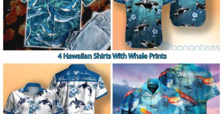 4 Hawaiian Shirts With Whale Prints