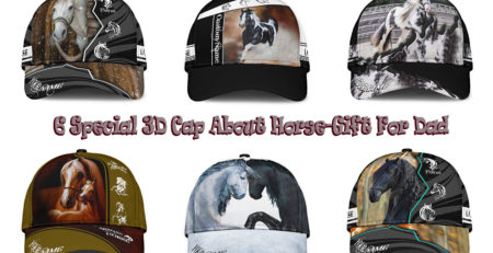 6 Special 3D Cap About Horse-Gift For Dad