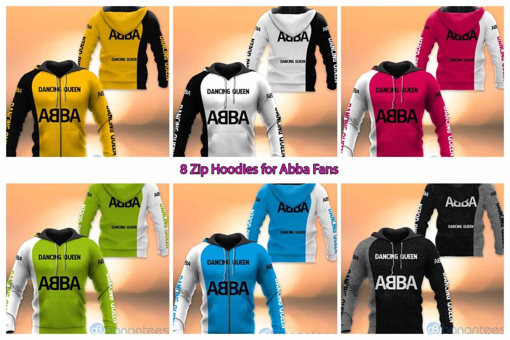 8 Zip Hoodies for Abba Fans