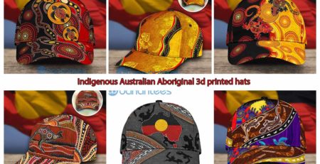 Indigenous Australian Aboriginal 3d printed hats