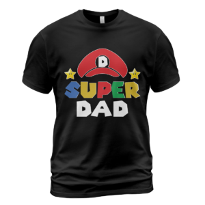 Super Mario Custom Name Dad And Baby Matching Shirt Product Photo