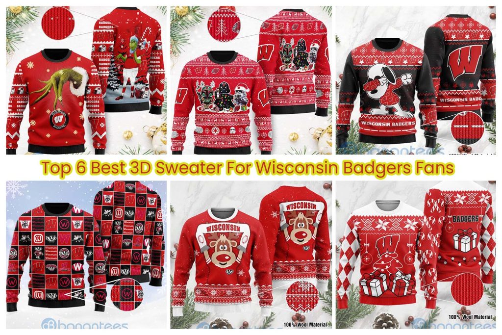 Top 6 Best 3D Sweater For Wisconsin Badgers Fans