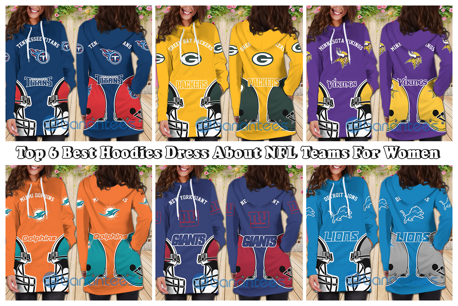 Top 6 Best Hoodies Dress About NFL Teams For Women