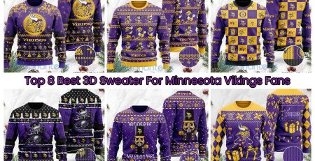 Top 8 Best 3D Sweater For Minnesota Vikings Fans