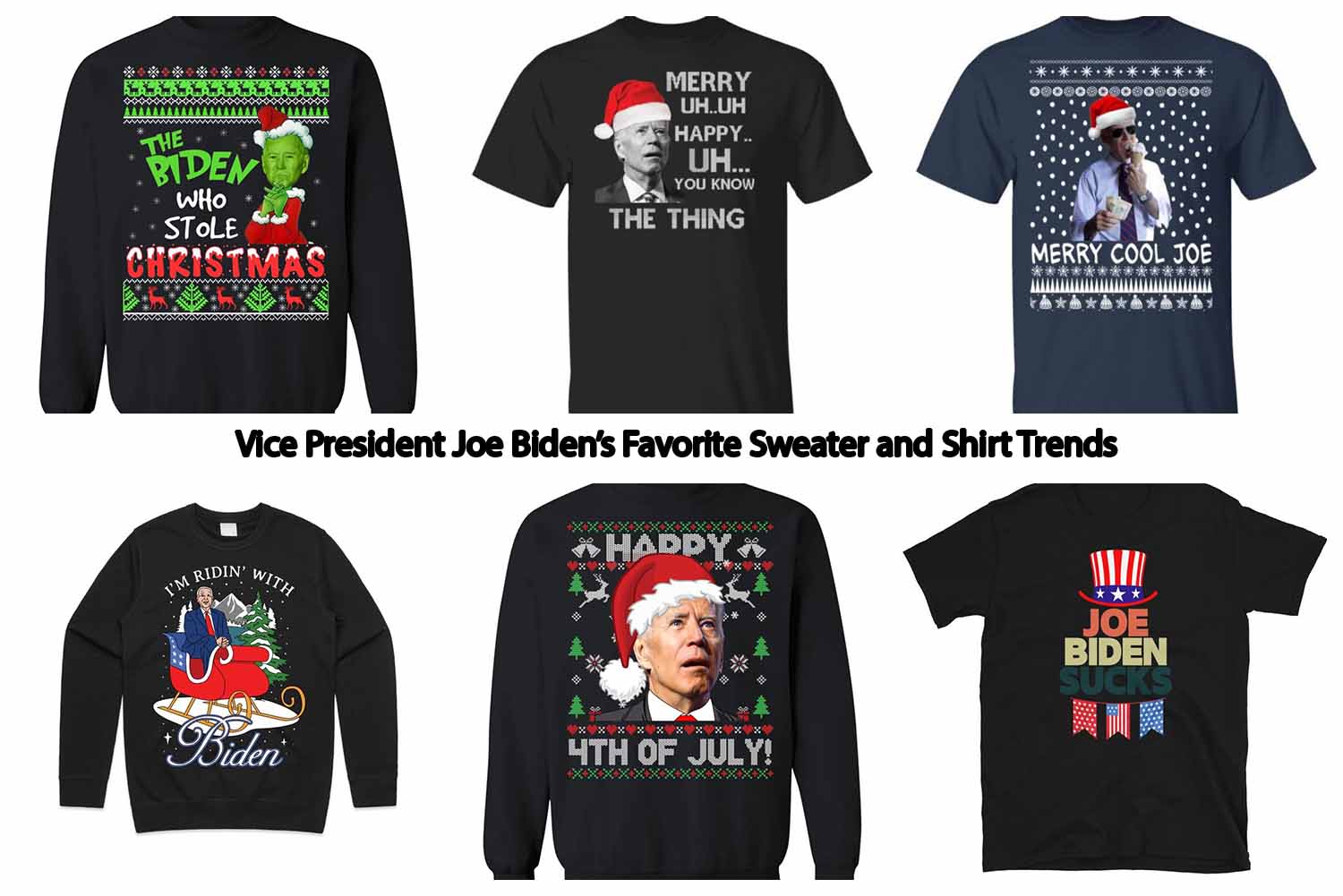 Vice President Joe Biden’s Favorite Sweater and Shirt Trends