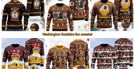 Washington Redskins fan sweater