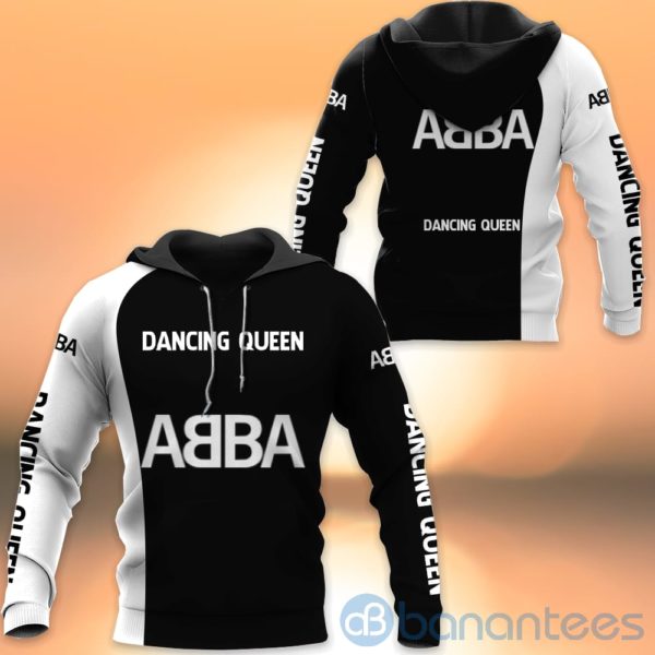 Abba Fans Black All Over Printed Hoodies Zip Hoodies Product Photo