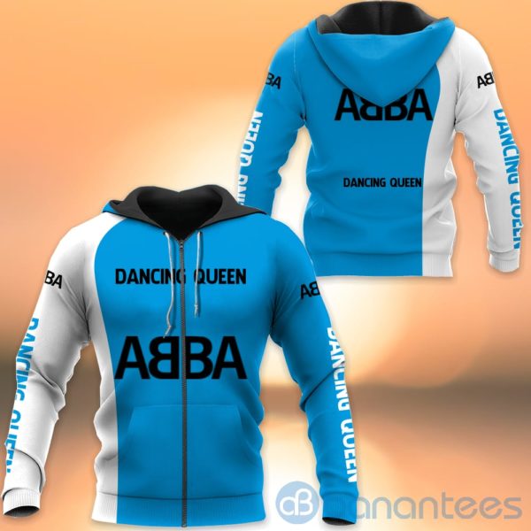Abba Fans Blue All Over Printed Hoodies Zip Hoodies Product Photo