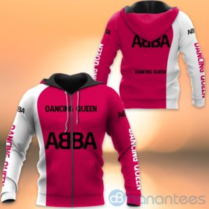 Abba Fans Pink All Over Printed Hoodies Zip Hoodies Product Photo