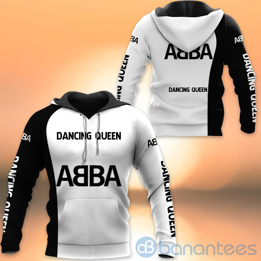 Abba Fans White All Over Printed Hoodies Zip Hoodies