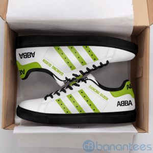 Abba Green Striped Low Top Skate Shoes Product Photo