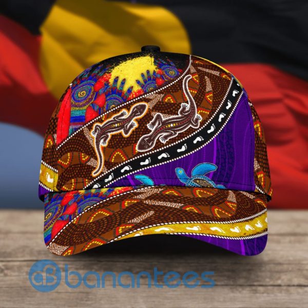 Aboriginal Culture Painting Art Colorful All Over Printed 3D Cap Product Photo
