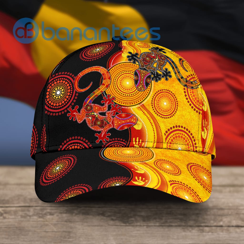 Aboriginal Lizards And The Sun All Over Printed 3D Cap