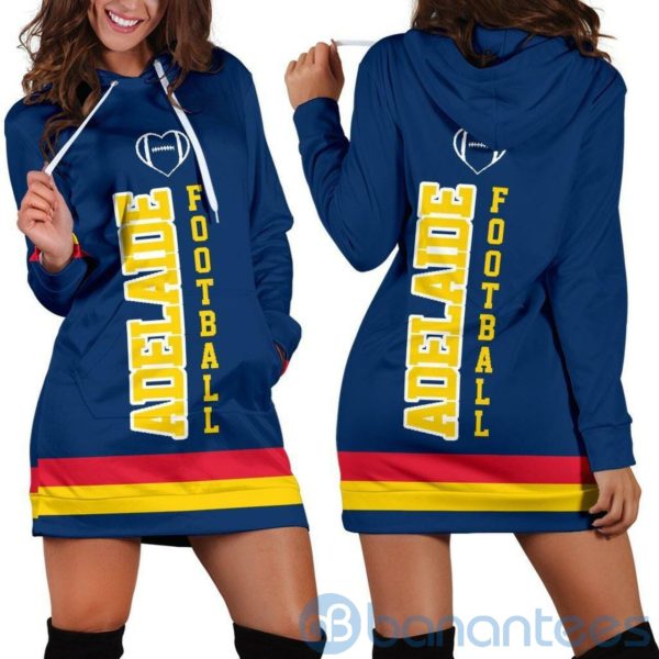 Adelaide Football Hoodie Dress For Women Product Photo