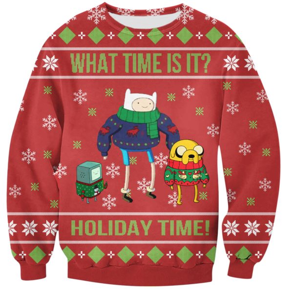 Adventure Time Ugly Christmas All Over Printed 3D Sweatshirt Product Photo
