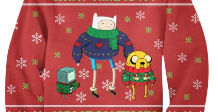 Adventure Time Printed Christmas Sweater