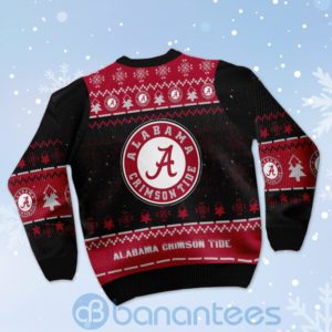 Alabama Crimson Tide Snoopy Dabbing Ugly Christmas 3D Sweater Product Photo