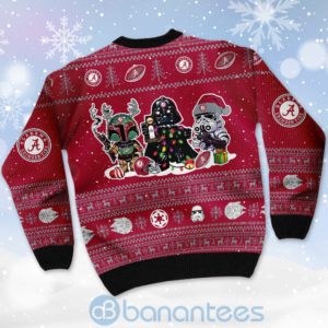 Alabama Crimson Tide Star Wars Ugly Christmas 3D Sweater Product Photo