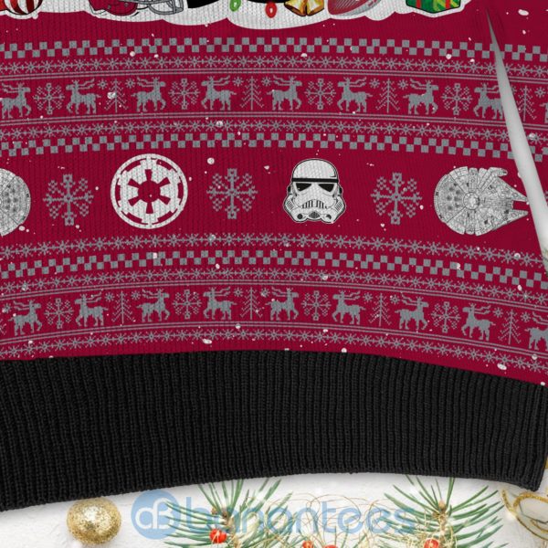 Alabama Crimson Tide Star Wars Ugly Christmas 3D Sweater Product Photo