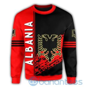 Albania Coat Of Arms Red And Black All Over Printed 3D Sweatshirt Product Photo