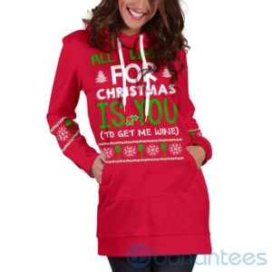 All I Want For Christmas Hoodie Dress For Women Product Photo