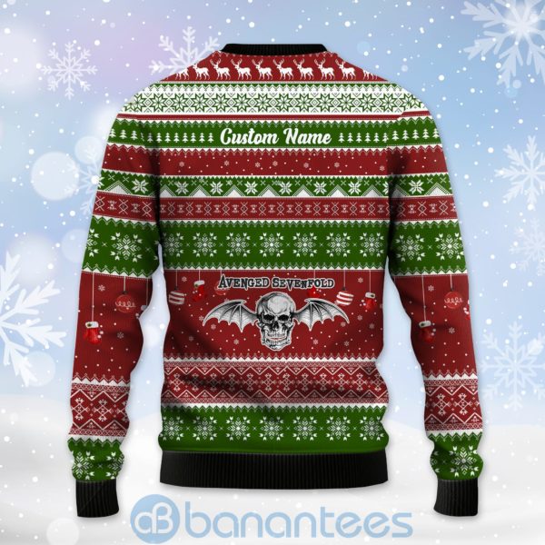 All I Want For Christmas Is Avenged Sevenfold Custom Name Ugly Christmas 3D Sweater Product Photo