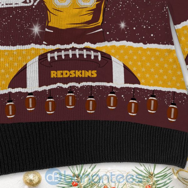 All I Want For Christmas Is Washington Redskins Custom Name Number Christmas 3D Sweater Product Photo