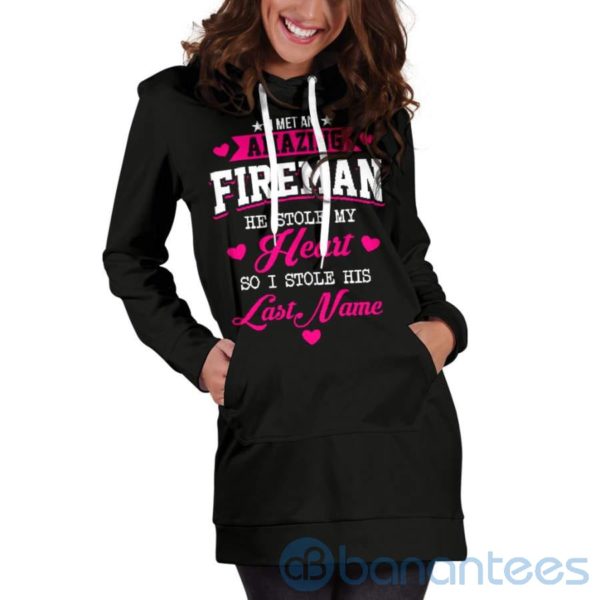 Amazing Fireman Hoodie Dress For Women Product Photo