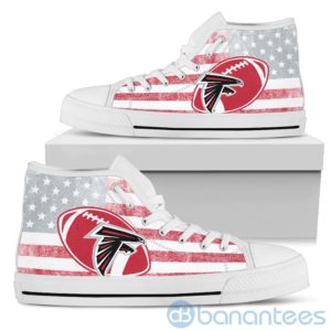 American Flag Style Atlanta Falcons High Top Shoes Product Photo