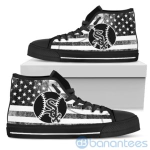 American Flag Style Chicago White Sox High Top Shoes Product Photo