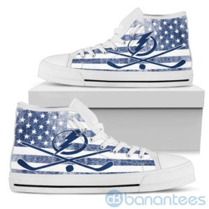 American Flag Style Tampa Bay Lightning High Top Shoes Product Photo
