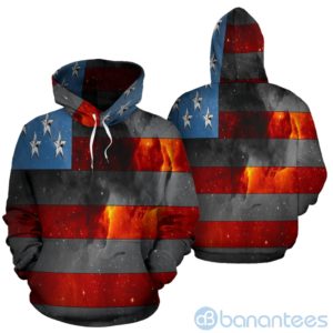 American Space Flag All Over Printed 3D Hoodie Product Photo