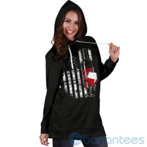 American Wine Hoodie Dress For Women Product Photo