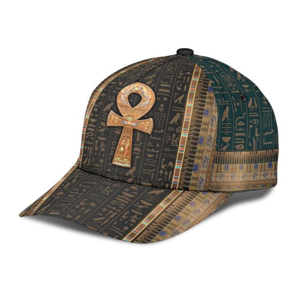Ancient Egypt Ankh Pattern All Over Printed 3D Cap Product Photo