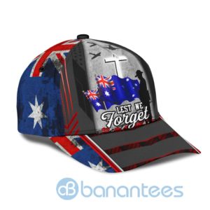 Anzacay Australia God Lest We Forget 3D All Over Printed 3D Cap Product Photo